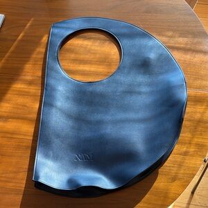 NÄM po’o bag - blue vegan cactus 🌵 leather oversized circular handle bag